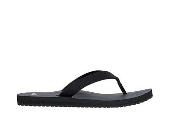 Sanuk Ashland St Vegan Women's Flip Flops Black | Canada 184AHK